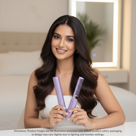 Meneflix Portable Mini Hair Straightener Cordless Rechargeable