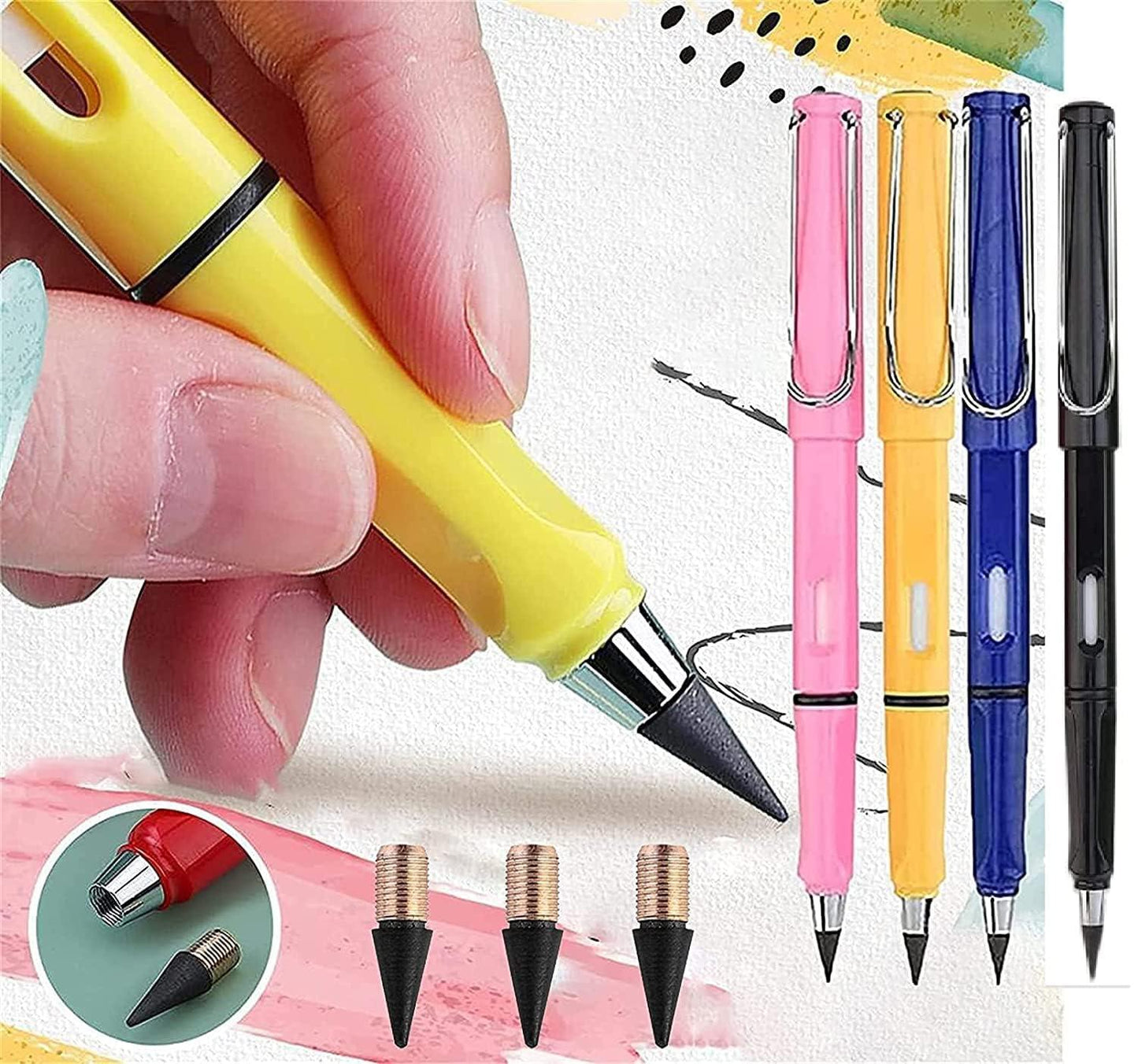 Everlasting Inkless Pencils Portable Reusable (Pack of 4)