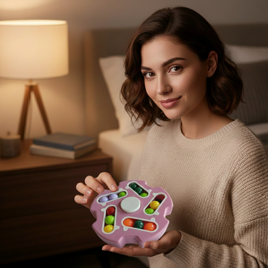 Fidget toy rotating Magic Bean Cube Spinner