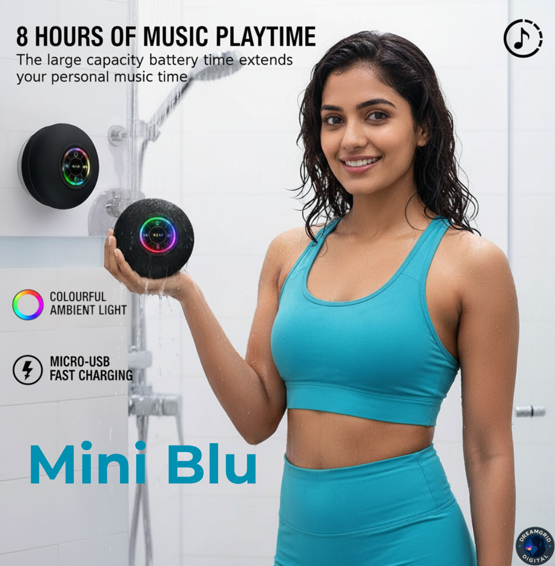 Mini Blu - Waterproof Bluetooth Speaker